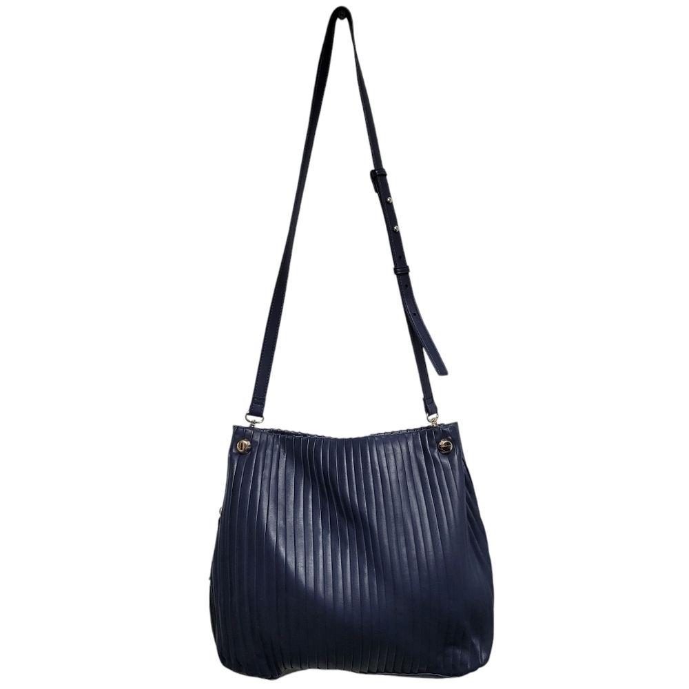 Alfani Faux Leather Hobo Bag Women’s. Color Blue. Size Large. New Without Tag - Picture 4 of 8